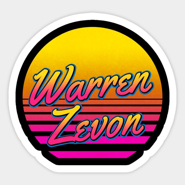 Warren Personalized Name Birthday Retro 80s Styled Gift Sticker by Jims Birds